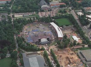 Erfurt, Steigerwaldstadion. Konzert Bon Jovie am 13. Juni 1996