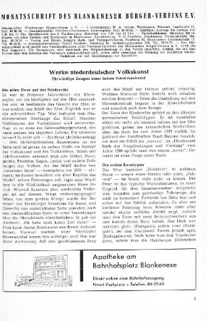 Werke niederdeutscher Volkskunst : Ehrwürdige Zeugen einer hohen Schiffsbaukunst