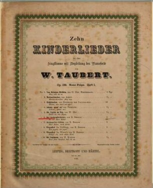 Zehn Kinderlieder : für eine Singstimme mit Begleitung des Pianoforte ; op. 138 ; Neue Folge, Heft I, 6. Der Steckenpferdreiter