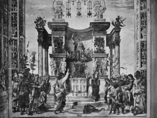 Der Apostel Philippus bändigt einen Drachen