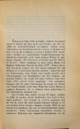 Richard Stanyhursts Übersetzung von Vergils Aeneide I-IV