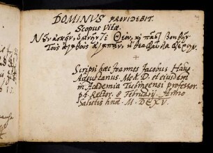 Haug, Johann Jacob. Tübingen, 8.2.1615.