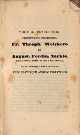 Trias quaestionum Horatianarum : dissertatio