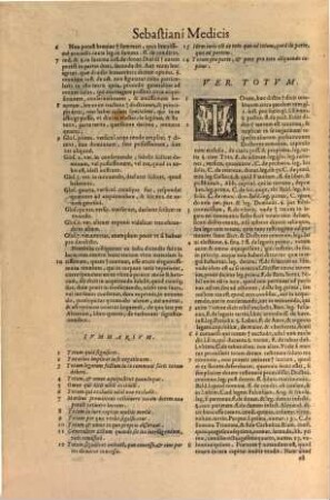 Tractatvs Sebastiani Medicis Florentini I. C. Equitis Sancti Stephani, & Protonotarij Apostolici : Dvobvs Volvminibvs Comprehensi ; Cum summarijs, ac vnico Indice locupletissimo nunc primum in lucem editi, [1]