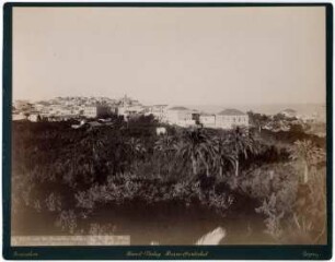 Blick von der Deutschen Kolonie auf Jaffa und Meer [Collection Hentschel]
