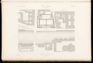 Börse, Berlin: Lageplan (aus: Atlas zur Zeitschrift für Bauwesen, hrsg. v. G. Erbkam, Jg. 15, 1865)