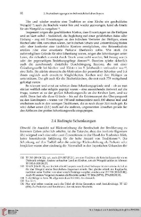 2.4 Bedingte Schenkungen
