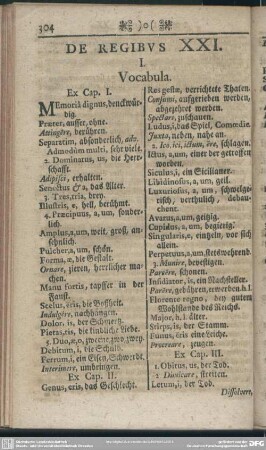 De Regibus XXI.