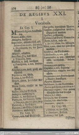 De Regibus XXI.