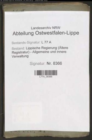 Straßenbau in den Vogteien Lage und Heiden (Amt Lage), Bd. 2
