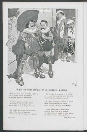 Elogio en fabla antigua de un caballero moderno