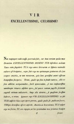 VIR EXELLENTISSIME, CELSISSIME!