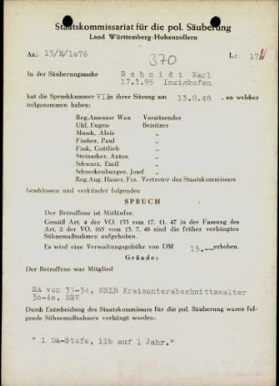 Schmidt, Karl