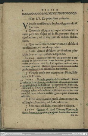 Cap. III. De principiis virtutis