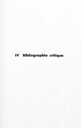 211-246, IV. Bibliographie critique