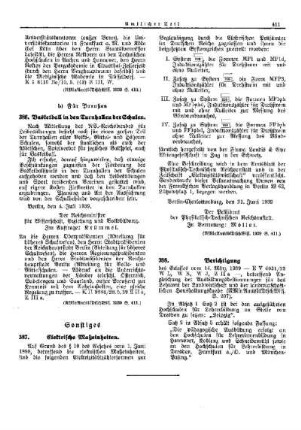 Elektrische Maßeinheiten : [Sonstiges] ; [Amtliche Erlasse] ; [Amtlicher Teil]
