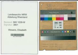 Entnazifizierung Elisabeth Wewers , geb. 17.07.1922 ()