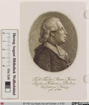 Bildnis Carl Theodor (Anton Maria) Frhr. von Dalberg