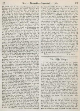 102-104 Literarische Notizen