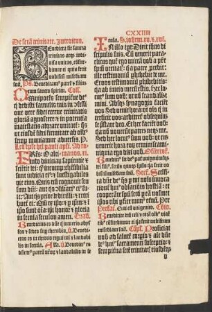 De sancta trinitate.