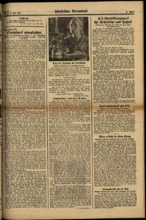 Zweite Ausgabe vom Freitag, den 12. Mai 1939.