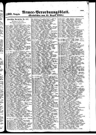 1100.Ausgabe. Dienstag, 15. August 1916