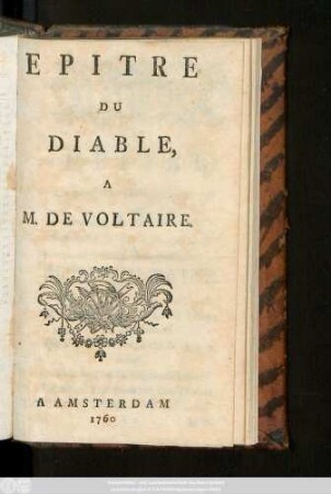 Epitre Du Diable