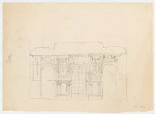 Thiersch, Friedrich von; München; Justizpalast - Wandabwicklung