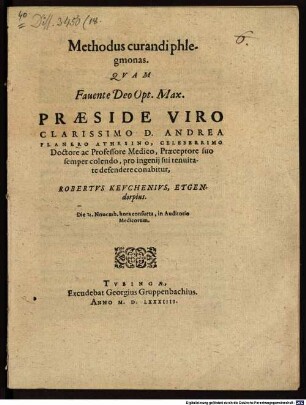 Methodus curandi phlegmonas