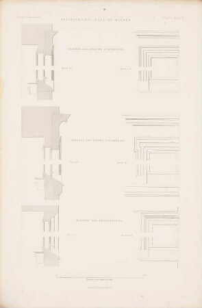 Kreisgericht, Minden: Details Fenster (aus: Atlas zur Zeitschrift für Bauwesen, hrsg. v. G. Erbkam, Jg. 5, 1855)