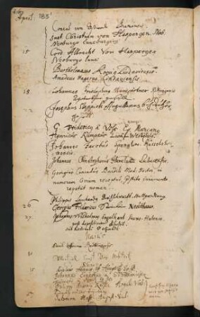 Sommerhalbjahr 1672. Rektorat Johann Adam Osiander