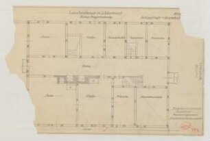 Lüdersdorf (Kreis Angermünde): Laubenhaus. Grundriss Erdgeschoss