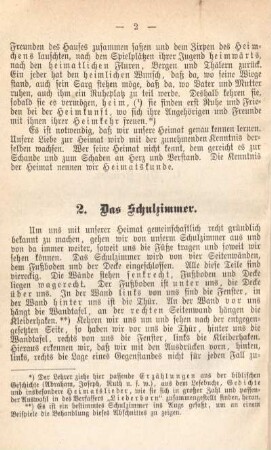 2. Das Schulzimmer.