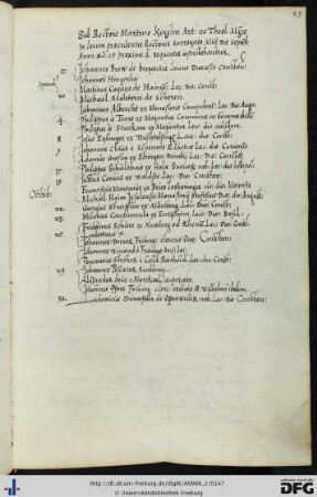 [fol. 73] Rektorat Martin Kygelin 1548