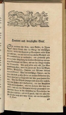 Hundert und dreyßigster Brief. - Hundert und vierzigster Brief.