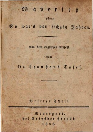 Waverley oder so war's vor sechzig Jahren, 3