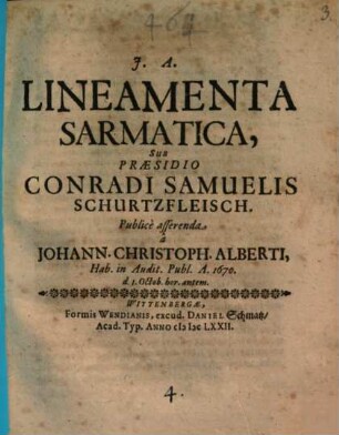 Lineamenta Sarmatica