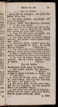 71-82, Psalm 61 - 70.