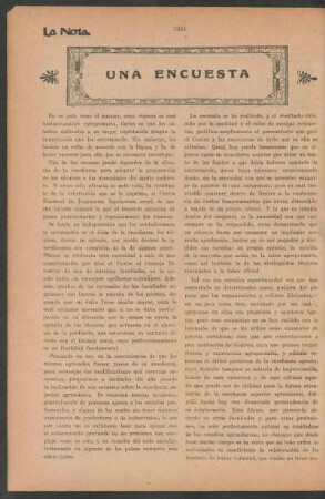 Una encuesta