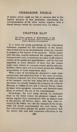Chapter XLIV. The doctor prepares an entertainment in the manner of the ancients, which is attended ...