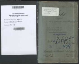 Bischoff, Felix, geb. 06.02.1835; Bergassessor; ausgeschieden 1868; Prüfungs- und Personalakte Band 2