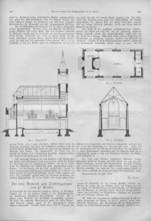 Der neue Entwurf zum Reichstagsgebäude von B. Wallot.