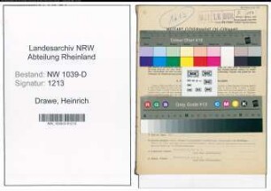 Entnazifizierung Heinrich Drawe , geb. 09.09.1909 (Rendant)