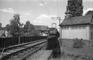 Haltestelle Sportplatz Ettlingen der Albtalbahn.