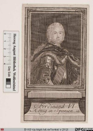 Bildnis Ferdinand VI., König von Spanien (reg. 1746-59)