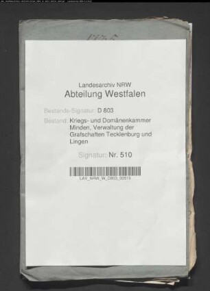 Verpachtung der Fischereien in der Obergrafschaft Lingen