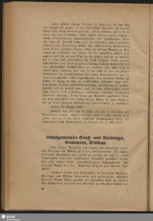 Schulgemeinde Groß- und Kleinluga, Gommern, Wölkau