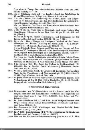 6. Forstwirtschaft, Jagd, Fischfang