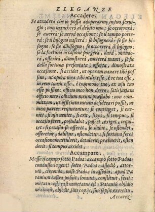 Eleganze insieme con la copia della lingua Toscana e latina