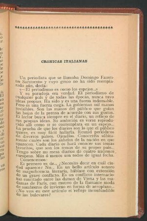 Crónicas italianas